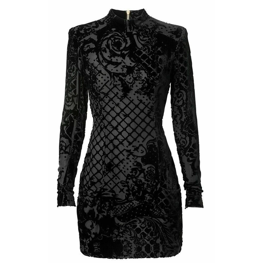 BALMAIN x H&M - Black Velvet Dress